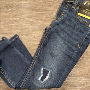 Kids Art Class Blue Boy's Skinny Adjustable Waist, Denim. NWT, 4